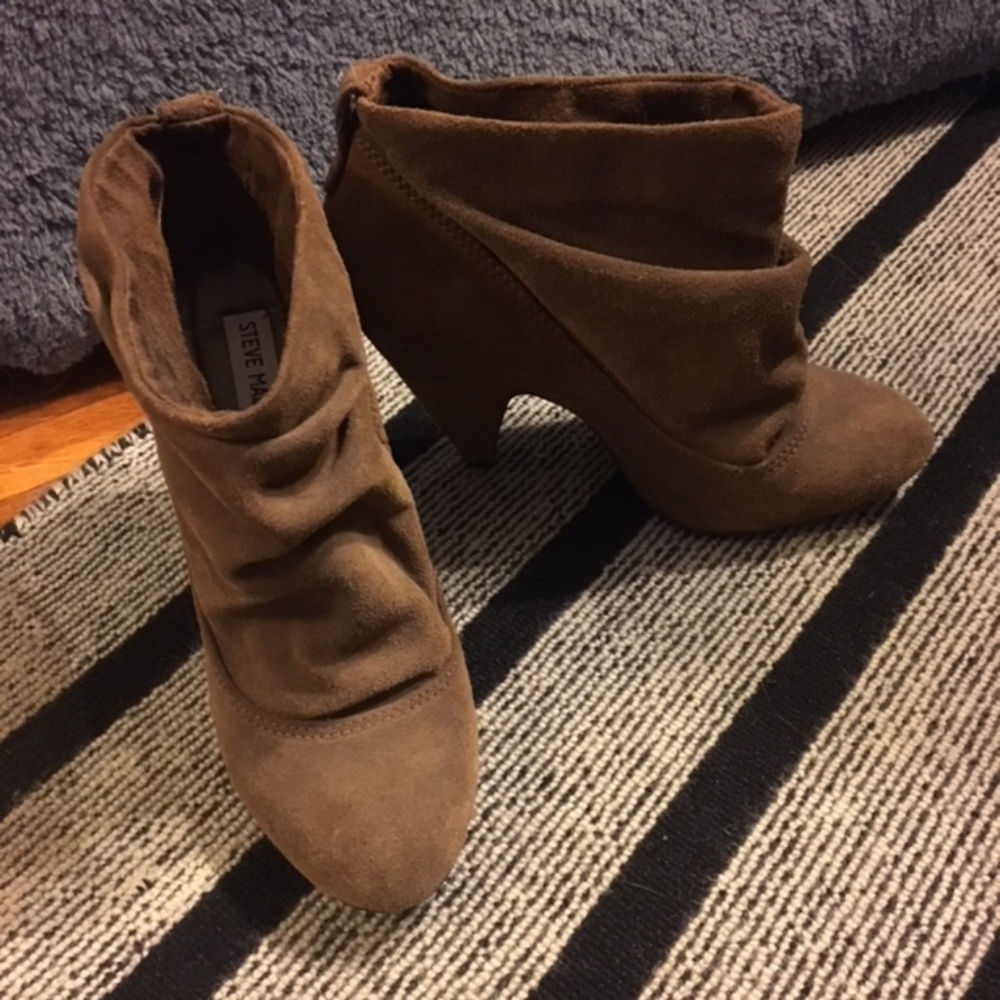 Steve Madden Suede Slouch Booties